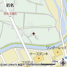 千葉県野田市岩名428-3周辺の地図