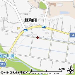 埼玉県入間郡毛呂山町箕和田周辺の地図