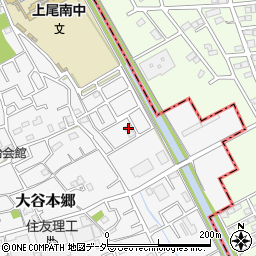 埼玉県上尾市大谷本郷102-3周辺の地図
