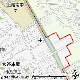 埼玉県上尾市大谷本郷102-6周辺の地図