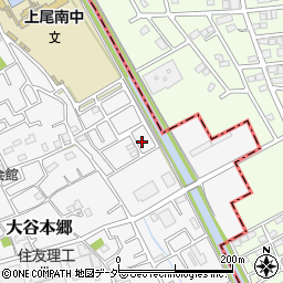 埼玉県上尾市大谷本郷102周辺の地図