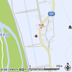 福井県大野市木落周辺の地図