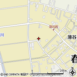 埼玉県春日部市薄谷周辺の地図