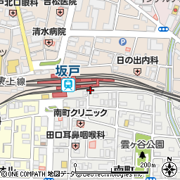 坂戸駅南口周辺の地図