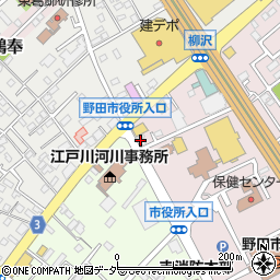 鰻の成瀬 野田店周辺の地図
