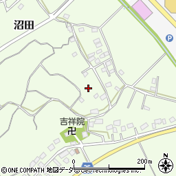 茨城県稲敷市沼田周辺の地図
