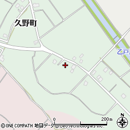 茨城県牛久市久野町172周辺の地図