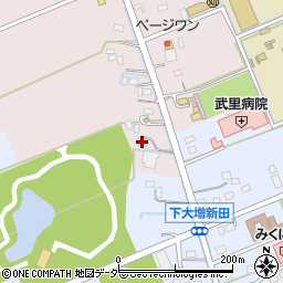 埼玉県春日部市上大増新田306周辺の地図