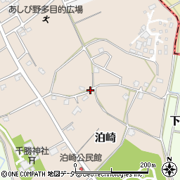 茨城県つくば市泊崎周辺の地図