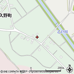 茨城県牛久市久野町175周辺の地図