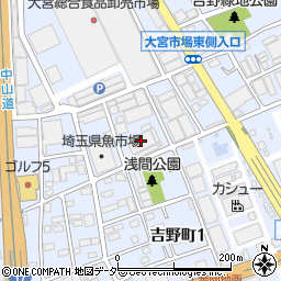 埼玉県魚市場周辺の地図