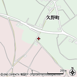 茨城県牛久市久野町349周辺の地図