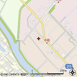 茨城県つくばみらい市中島125周辺の地図