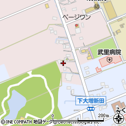 埼玉県春日部市上大増新田374周辺の地図