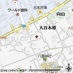 埼玉県上尾市大谷本郷646周辺の地図