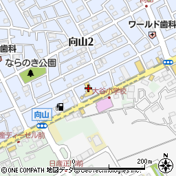 埼玉日産自動車上尾向山店周辺の地図