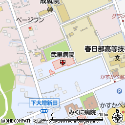 武里病院周辺の地図