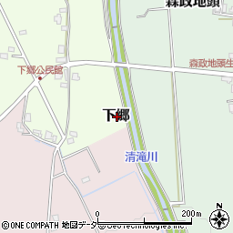 福井県大野市下郷周辺の地図