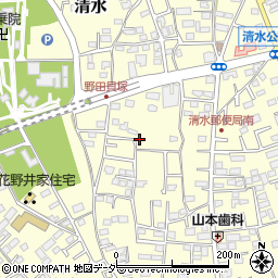 千葉県野田市清水561-1周辺の地図