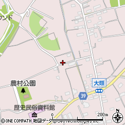 埼玉県入間郡毛呂山町大類周辺の地図