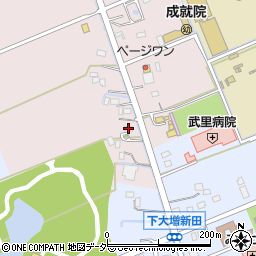 埼玉県春日部市上大増新田323周辺の地図