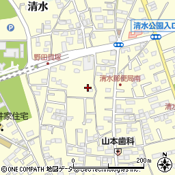 千葉県野田市清水533周辺の地図
