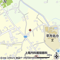 埼玉県上尾市平方3595周辺の地図