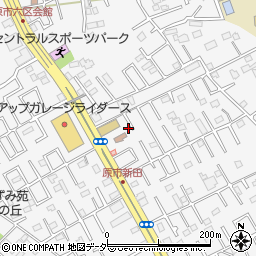 埼玉県上尾市原市4171-16周辺の地図