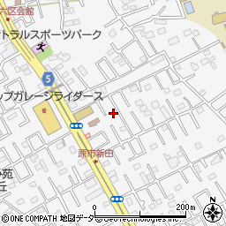 埼玉県上尾市原市4176-5周辺の地図