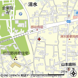 千葉県野田市清水557周辺の地図