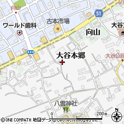 埼玉県上尾市大谷本郷640周辺の地図