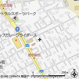 埼玉県上尾市原市4176-13周辺の地図
