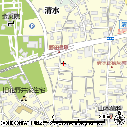 千葉県野田市清水556周辺の地図