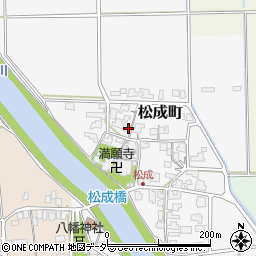 福井県鯖江市松成町周辺の地図
