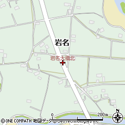 岩名大橋北周辺の地図