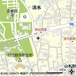 千葉県野田市清水554-3周辺の地図