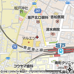[葬儀場]坂戸駅前メモリードホール周辺の地図