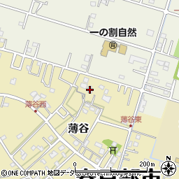 埼玉県春日部市薄谷206周辺の地図