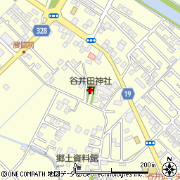 谷井田神社周辺の地図