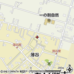 埼玉県春日部市薄谷207周辺の地図