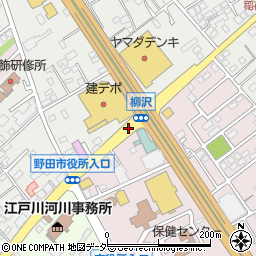 野田文化会館入口周辺の地図