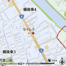 ぷりんと博士春日部中央店周辺の地図
