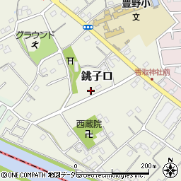 埼玉県春日部市銚子口584周辺の地図