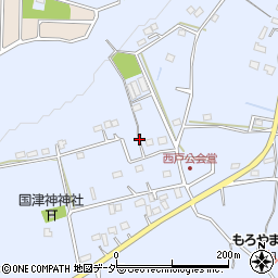 埼玉県入間郡毛呂山町西戸周辺の地図