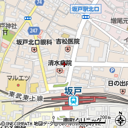 埼玉りそな銀行坂戸支店周辺の地図
