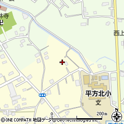 埼玉県上尾市平方3615周辺の地図