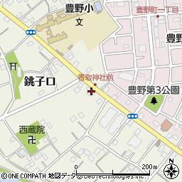 埼玉県春日部市銚子口623周辺の地図