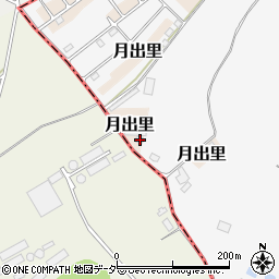 茨城県稲敷市月出里1369-1周辺の地図