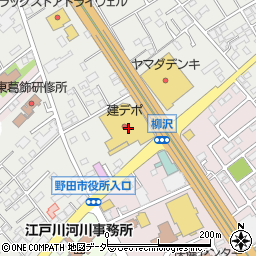 建デポ野田店周辺の地図