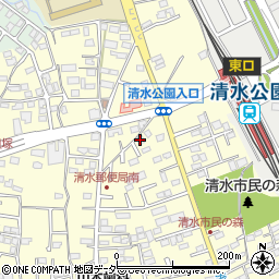 千葉県野田市清水427-1周辺の地図